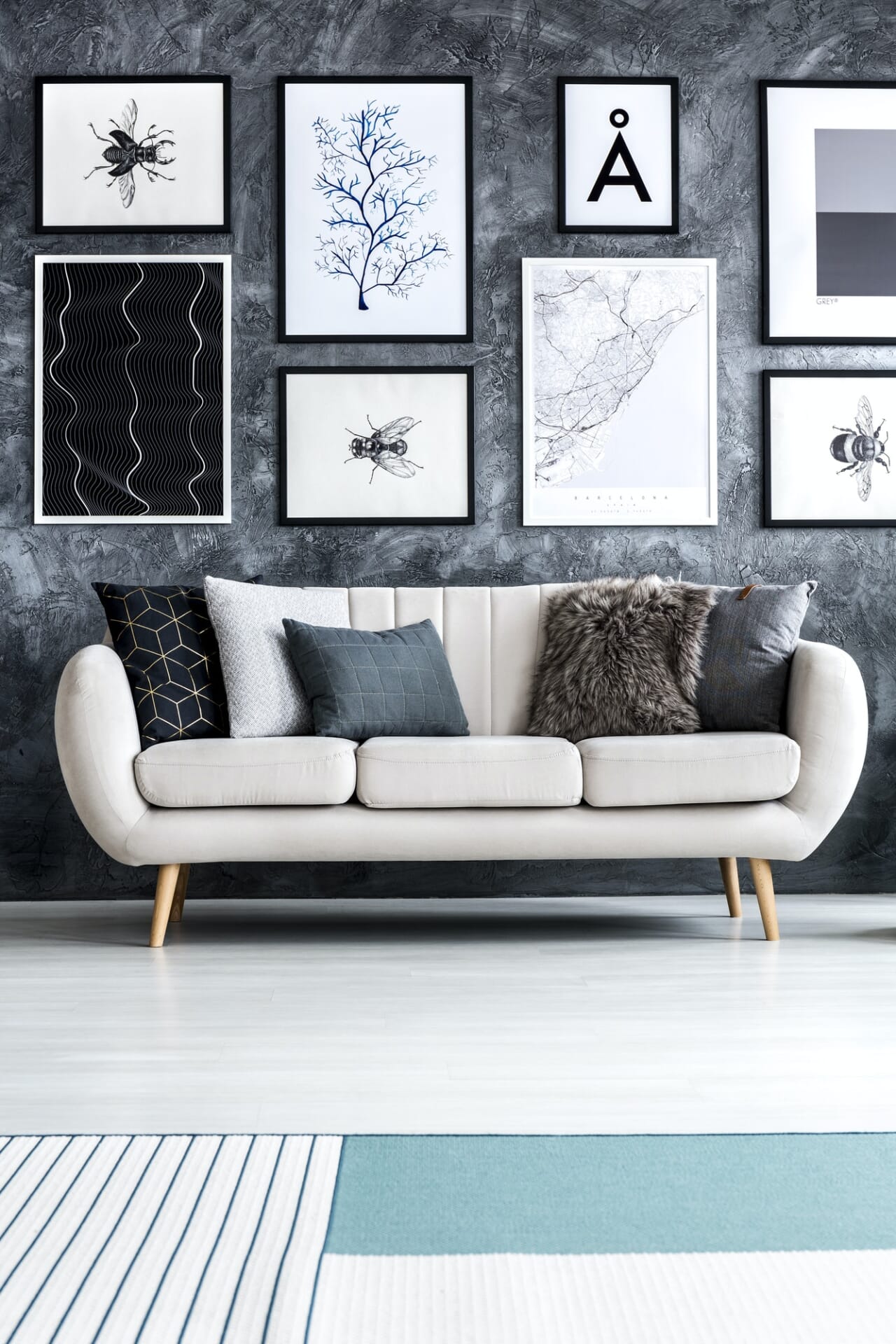 Minimal living room interior Minimal living room interior