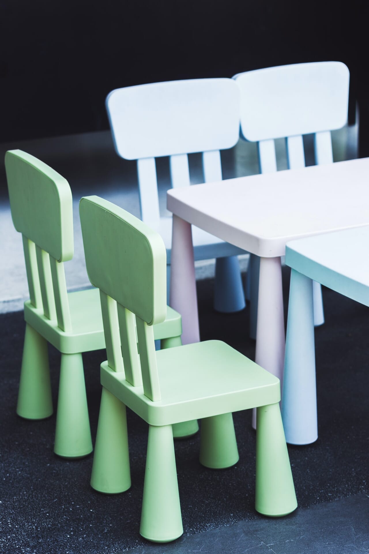 Set of multicolor children’s furniture Set of multicolor children's furniture